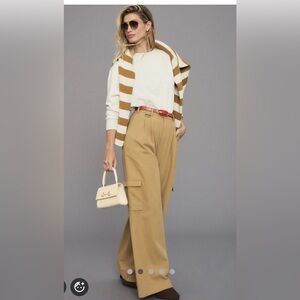 Anthropologie Avec Les Filles wide leg cargo Trousers NWT